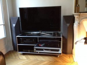 flight case meuble tv design salon